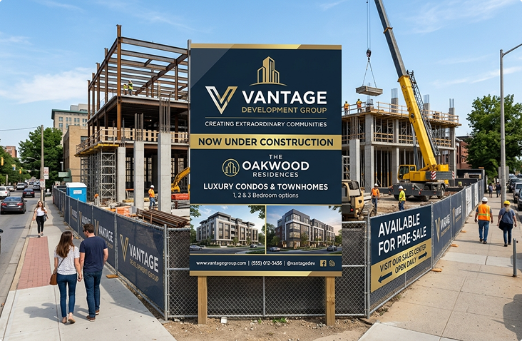 Signage Built for Atlanta Real Estate Developers