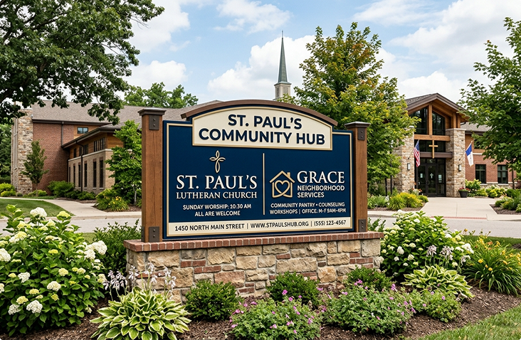 Signs Built for Atlanta Non-Profits and Churches