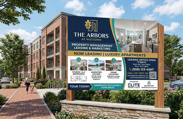 Signs Built for Atlanta Property Managers