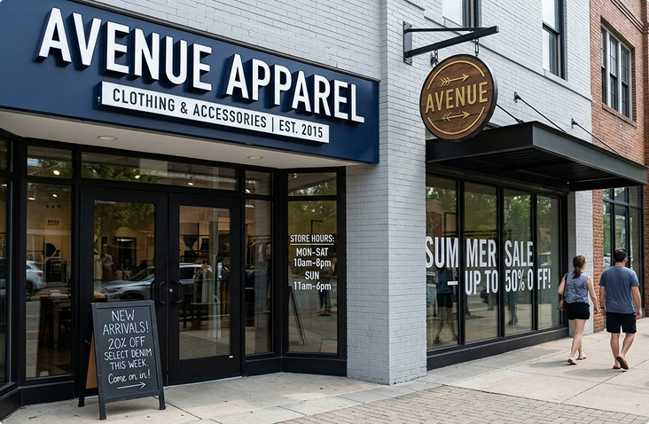Signs Built for Atlanta Retail